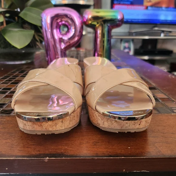 Jimmy Choo Panna patent leather slides size 39